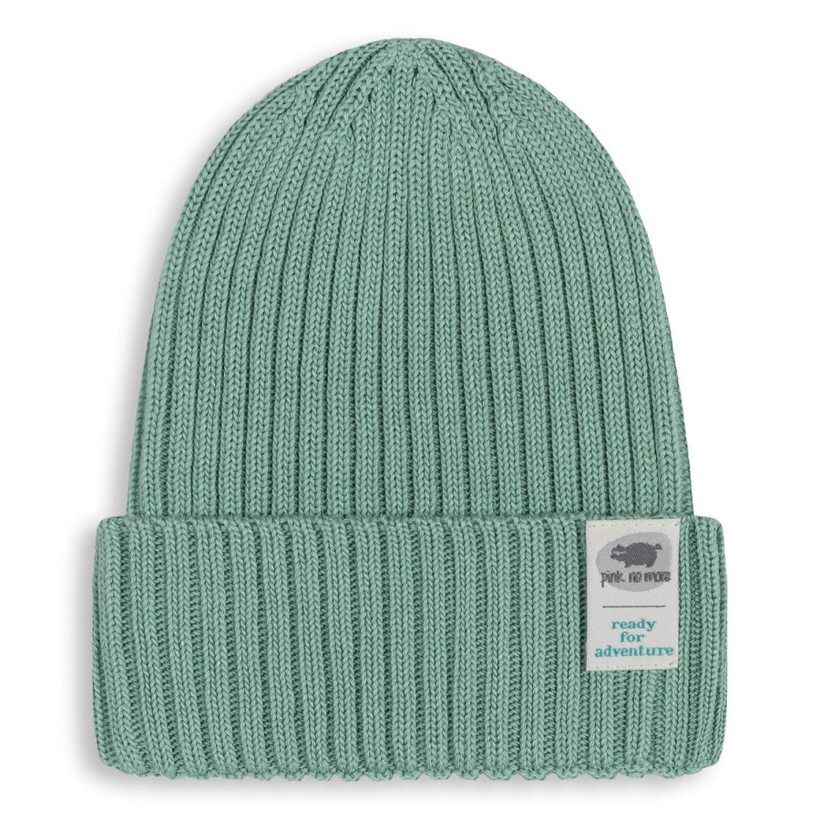 Czapka Beanie Bambusowa GREEN / Pink no more