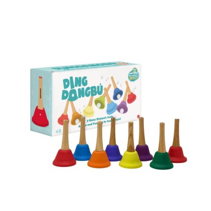 Dzwonki muzyczne DingdangBu Handle - z drewnianym uchwytem / Juegaconmigo