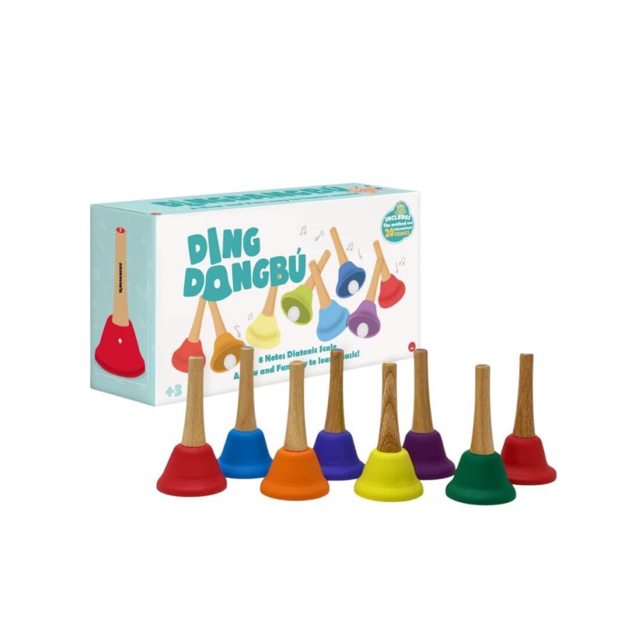Dzwonki muzyczne DingdangBu Handle - z drewnianym uchwytem / Juegaconmigo