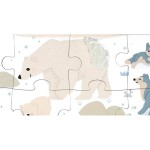 Puzzle sensoryczne dotykowe Kraina polarna 20 el. 2+ / Janod