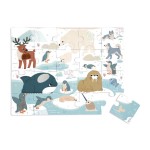 Puzzle sensoryczne dotykowe Kraina polarna 20 el. 2+ / Janod