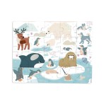 Puzzle sensoryczne dotykowe Kraina polarna 20 el. 2+ / Janod