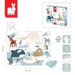 Puzzle sensoryczne dotykowe Kraina polarna 20 el. 2+ / Janod
