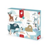 Puzzle sensoryczne dotykowe Kraina polarna 20 el. 2+ / Janod
