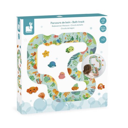 Puzzle do kąpieli Tor ze zwierzątkami 18m+ / Janod