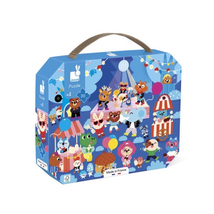 Puzzle w walizce Przyjęcie 36 elementów 4+ / Janod