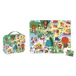 Puzzle w walizce 4 pory roku 36 elementów 4+ / Janod
