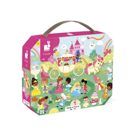 Puzzle w walizce Księżniczki 36 elementów 4+ / Janod