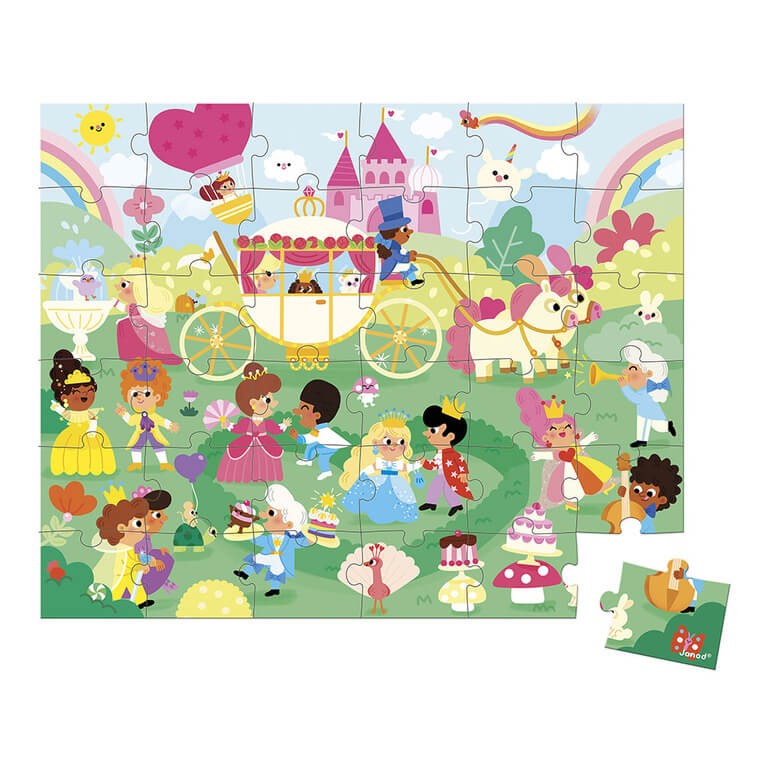 Puzzle w walizce Księżniczki 36 elementów 4+ / Janod
