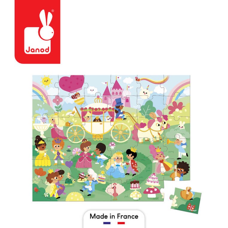 Puzzle w walizce Księżniczki 36 elementów 4+ / Janod