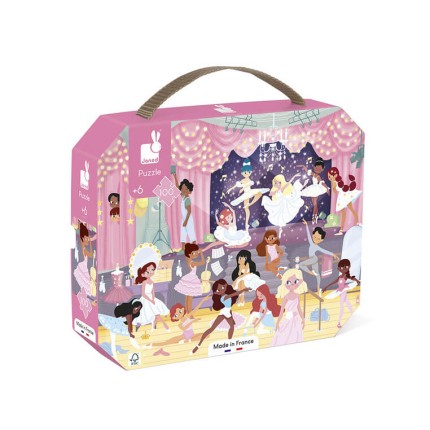 Puzzle w walizce Tancerki 100 elementów 6+ / Janod