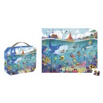 Puzzle w walizce Podwodny świat 100 elementów 6+ / Janod