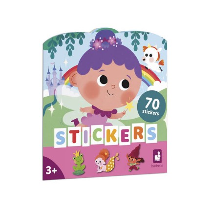 Książeczka do wyklejania z naklejkami Magiczne krainy 3+ / Janod