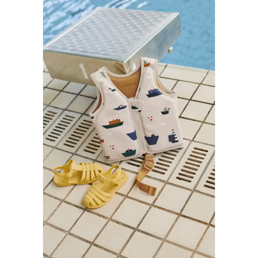 Kamizelka do pływania Dove Swim Vest - Sailing, Sandy / Liewood