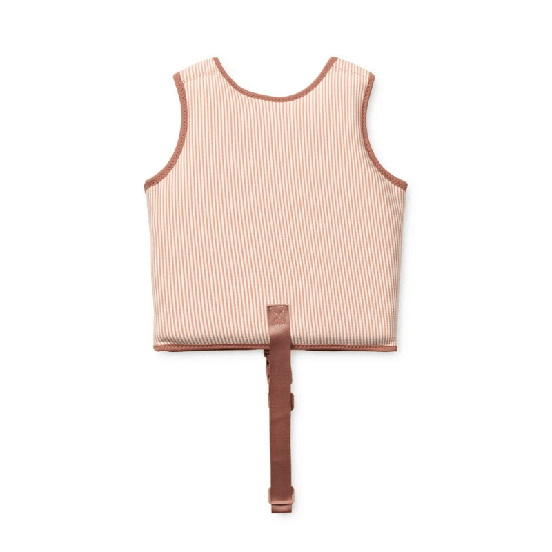 Kamizelka do pływania Dove Seersucker Swim Vest - Stripe Pale tuscany, Creme de la creme / Liewood