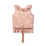 Kamizelka do pływania z falbankami Dove Swim Vest with Frills - Sweethearts, Pale tuscany / Liewood