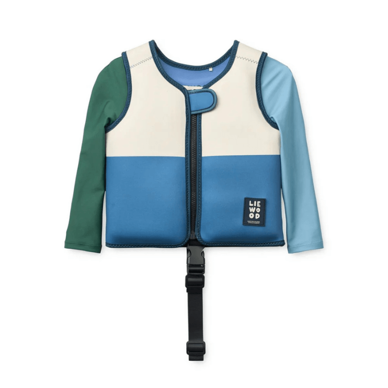 Kamizelka do pływania z rękawami Dove Swim Vest with Sleeves - Riverside multi mix / Liewood