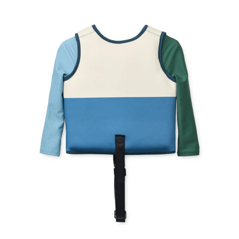 Kamizelka do pływania z rękawami Dove Swim Vest with Sleeves - Riverside multi mix / Liewood