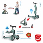 USZKODZONE OPAKOWANIE: Highwaykick1 2w1 Jeździk i hulajnoga 1-5 lat Forest / Scootandride