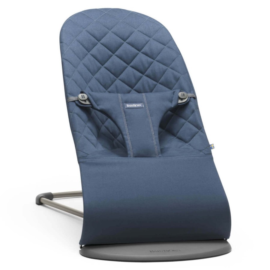 USZKODZONE OPAKOWANIE: BABYBJORN - leżaczek BLISS COTTON, Midnight blue