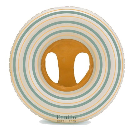 Koło do pływania Baby Striped Amber / Vanilla Copenhagen