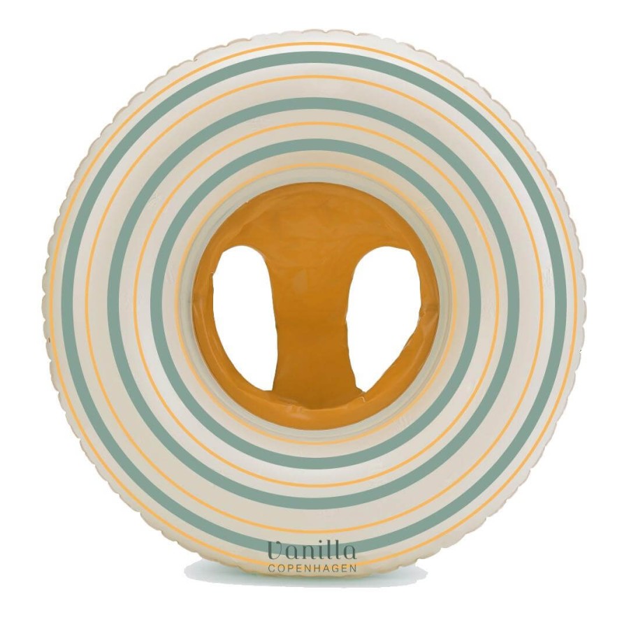 Koło do pływania Baby Striped Amber / Vanilla Copenhagen