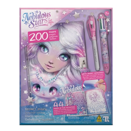 Pamiętnik na kłódkę - z aplikatorem wzorów Estrelia / Nebulous Stars