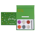 Brokatowy zestaw do malowania twarzy WILD WONDERS, bio brokat, roślinna formuła / Oh Flossy