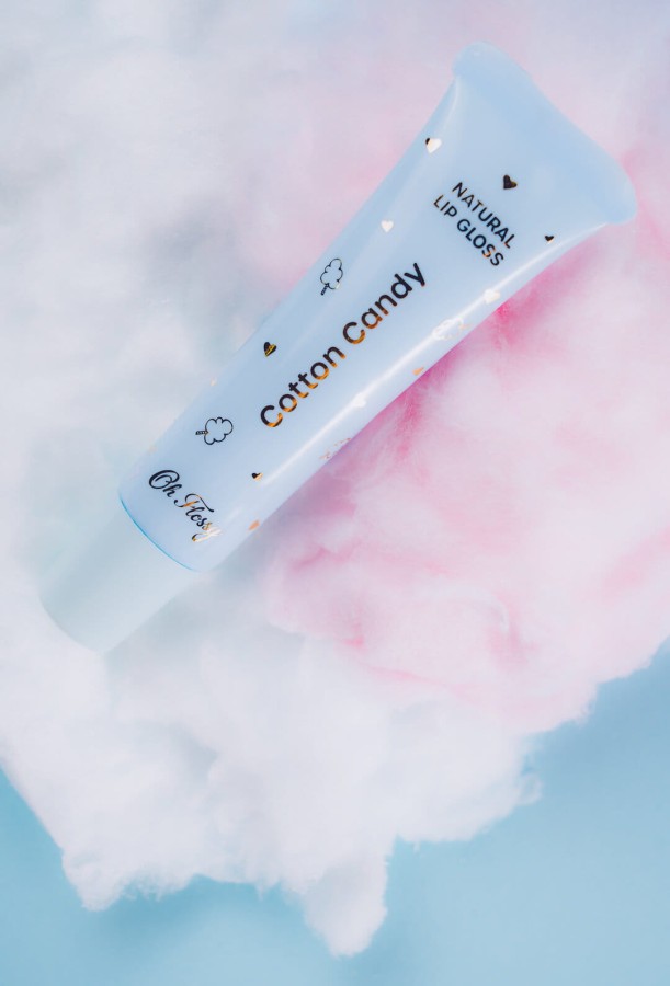 Naturalna pomadka nawilżająca, błyszczyk - COTTON CANDY / Oh Flossy