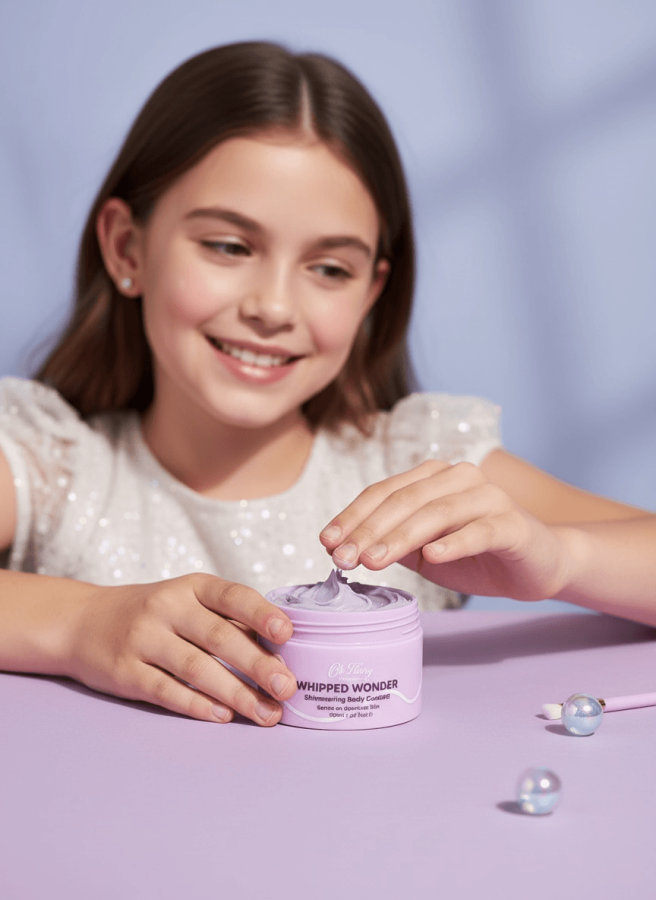 Zestaw Pielęgnacyjny dla dzieci i nastolatków 8-14 lat,  Żel 120ml + Krem 50ml + Balsam 100ml / Oh Flossy