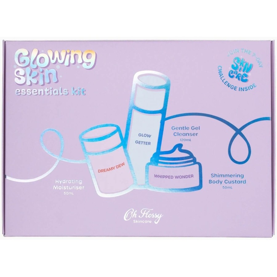 Zestaw Pielęgnacyjny dla dzieci i nastolatków 8-14 lat,  Żel 120ml + Krem 50ml + Balsam 100ml / Oh Flossy