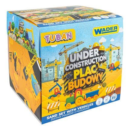 Zestaw Piasek Dynamiczny Fluffy - Plac budowy / Tuban