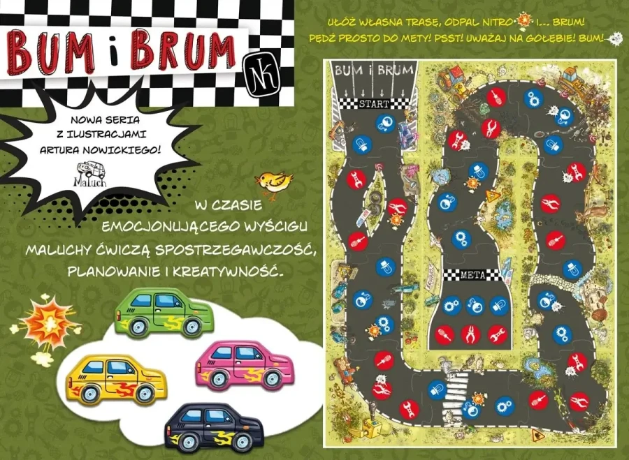 BUM i BRUM. Rajd Malucha / Wydawnictwo Nasza Księgarnia