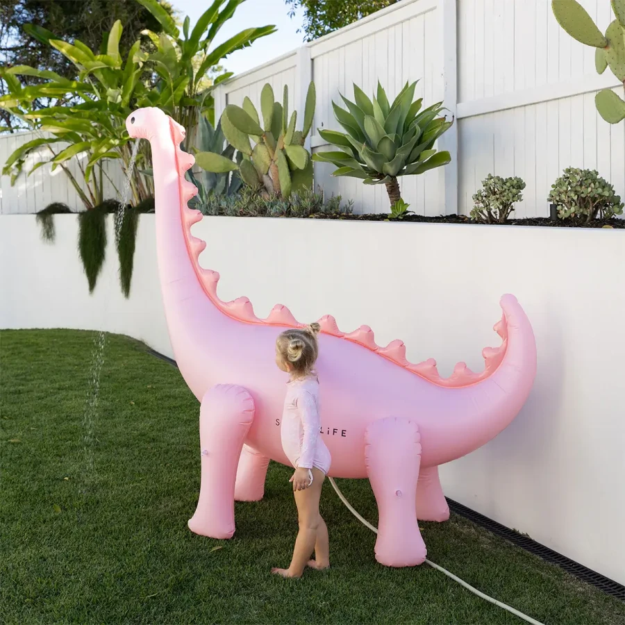 Dmuchany zraszacz gigant - Dino Into the Wild, pink / Sunny Life