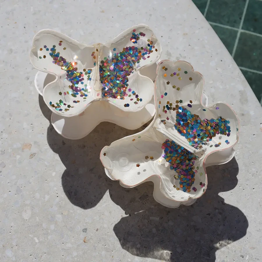 Dziecięce dmuchane rękawki - Butterfly Cotton Candy Glitter / Sunny Life