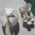Dziecięce dmuchane rękawki - Butterfly Cotton Candy Glitter / Sunny Life