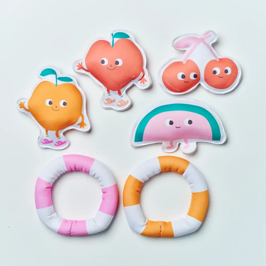 Zabawki do nauki nurkowania - Poppy the Peach, 6 szt. / Sunny Life