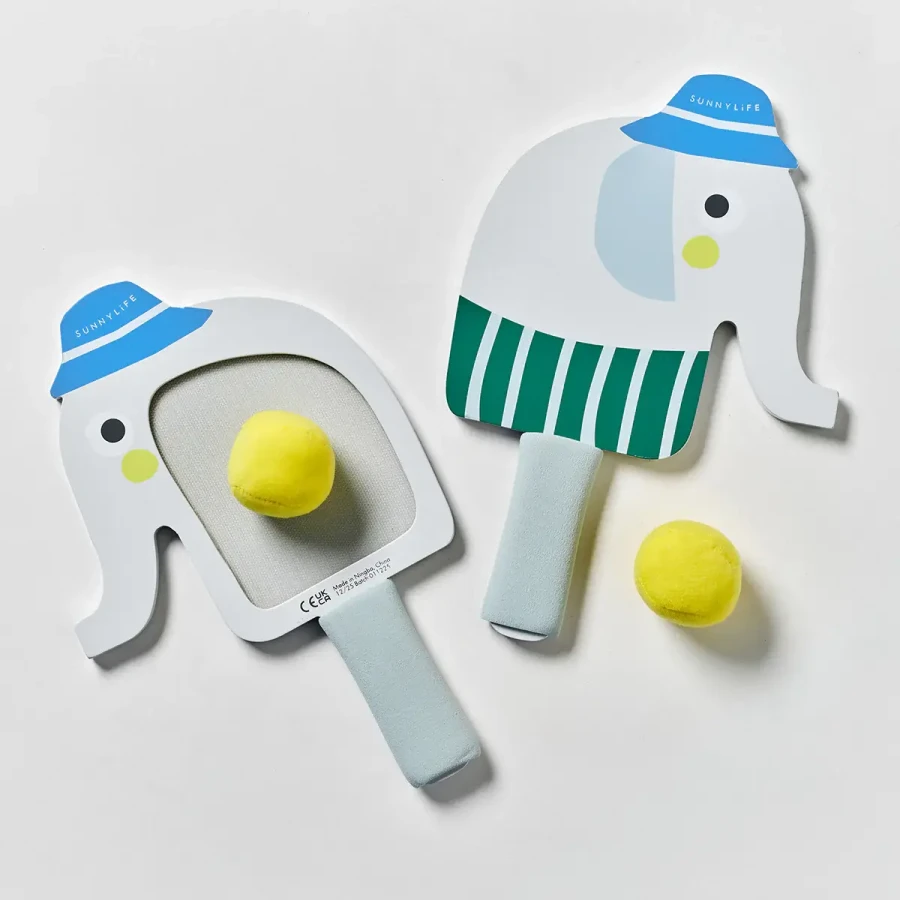 Dziecięce rakietki plażowe na rzep - Eli the Elephant / Sunny Life