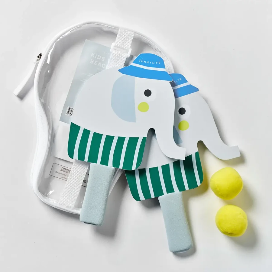 Dziecięce rakietki plażowe na rzep - Eli the Elephant / Sunny Life