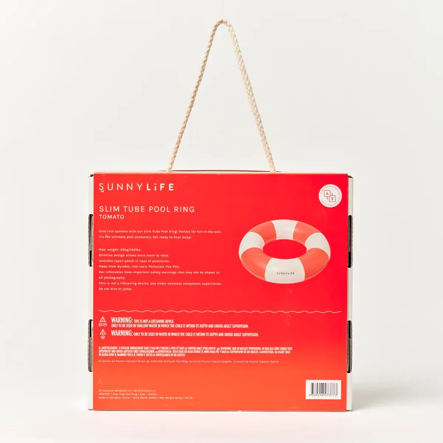 Koło do pływania Slim - Pool Party Tomato / Sunny Life
