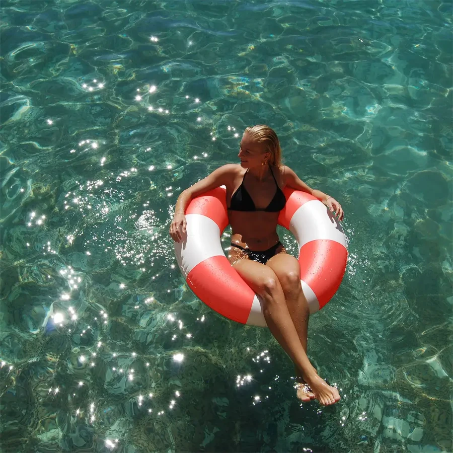Koło do pływania Slim - Pool Party Tomato / Sunny Life