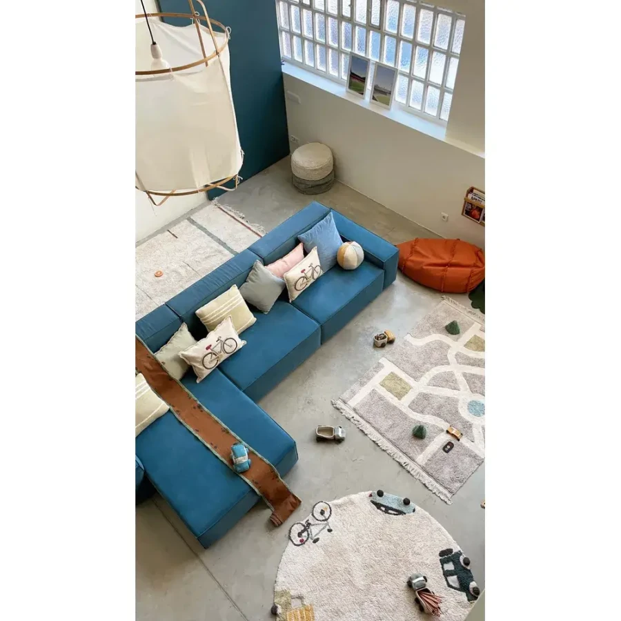 Dywan Bawełniany Pojazdy Eco-City 140 cm / Lorena Canals