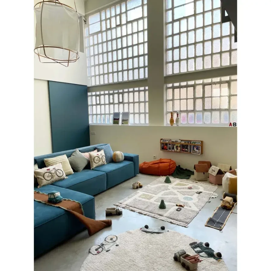 Dywan Bawełniany Pojazdy Eco-City 140 cm / Lorena Canals