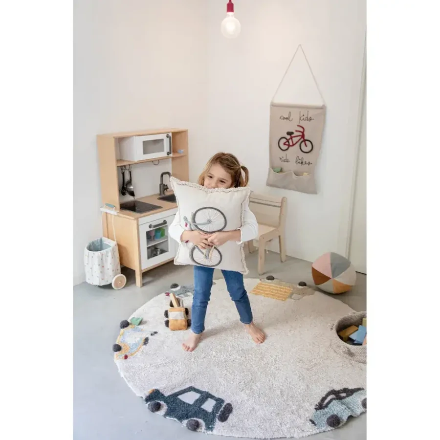 Dywan Bawełniany Pojazdy Eco-City 140 cm / Lorena Canals