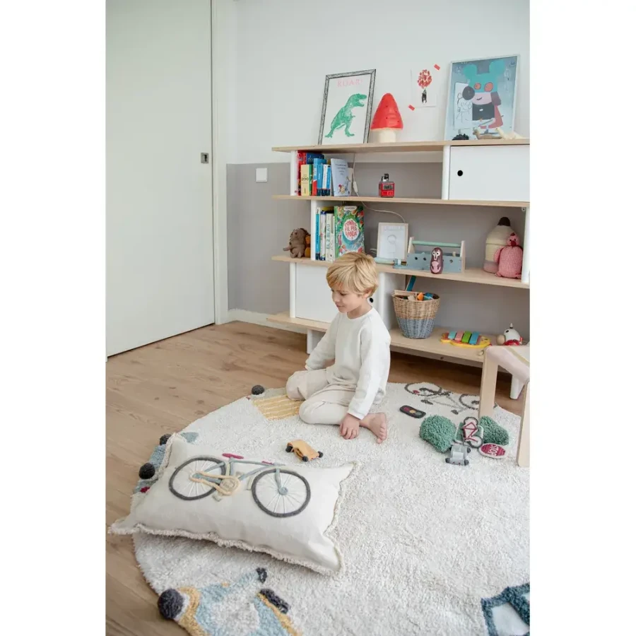 Dywan Bawełniany Pojazdy Eco-City 140 cm / Lorena Canals