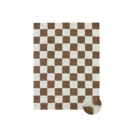 Dywan Bawełniany Kitchen Tiles Toffee 90 × 130 cm / Lorena Canals