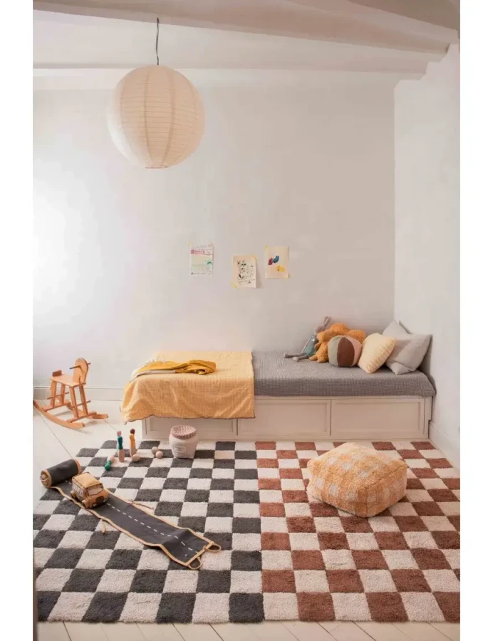 Dywan Bawełniany Kitchen Tiles Toffee 90 × 130 cm / Lorena Canals