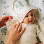 Ręcznik niemowlęcy BLUE FLOWERS / Layette