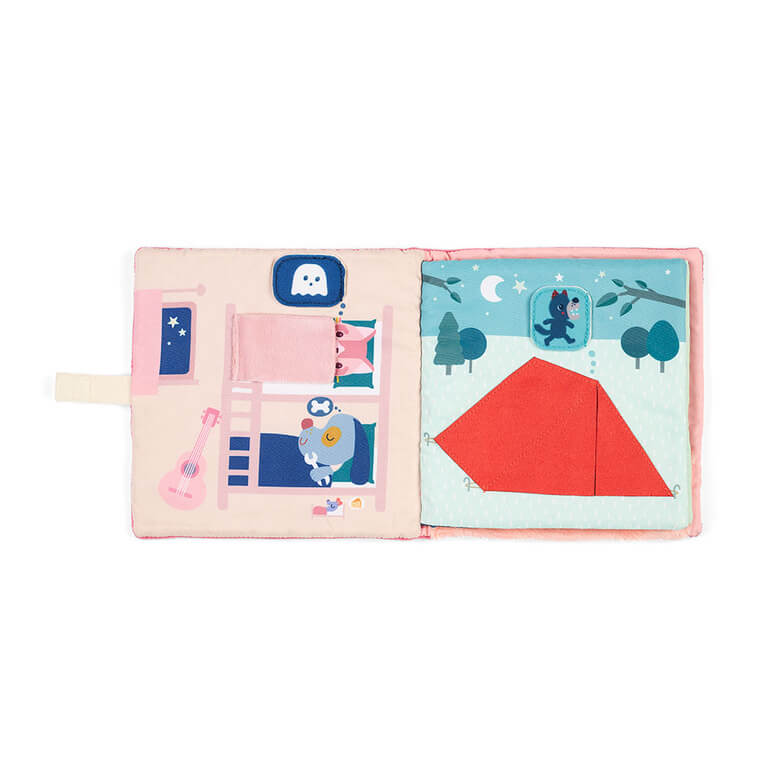 Książeczka aktywizująca z mini przytulanką Strażniczka snów Jednorożec Lena 18m+ / Lilliputiens