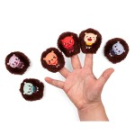 Książeczka aktywizująca z mini pacynkami Emocje Jeżyk Leon 18m+ / Lilliputiens